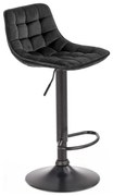 Krzesło barowe 106x43 cm czarne