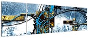 Abstrakcyjny obraz (170x50 cm)