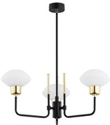 Argon 6166 - Lampa sufitowa RAVELLO 3xE14/15W/230V czarno-złota