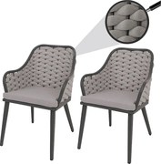 Krzesło ogrodowe MCW-O16 (zestaw 2 sztuk),  jasnoszary Poduszka jasnoszary