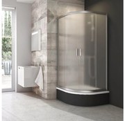 Ravak 3B240U40ZG - Kabina prysznicowa czteroczęściowa półokrągła BLIX 80x80 cm satin