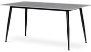 Stół do jadalni 160 x 90 cm, szary marmur, L