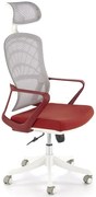 Nowoczesny biurowy fotel obrotowy cynamon + biały E0-L86