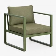 Fotel Ogrodowy Z Aluminium Lipov Intensywny Verde Olive - Sklum