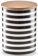 Ceramiczny pojemnik STRIPES z bambusową pokrywką, 900 ml, ZELLER