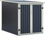 Wiata rowerowa NIKI ze stali galwanizowanej w kolorze szarym – 2,81 m²