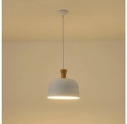 Żyrandol na lince 1xE27/15W/230V biały śr. 27 cm
