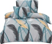 Pościel jednoosobowa z mikrosatyny 3-częściowa 140x200 cm Melissa – My House