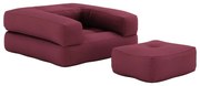 Fotel rozkładany Karup Design Cube Bordeaux