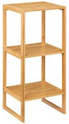 Wąski regał łazienkowy Lab'n Modul, bambusowy, szer. 33,5 cm