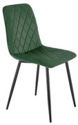 Krzesło do jadalni ORIS, 1 szt., ciemnozielone