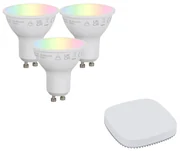 Zestaw inteligentnych żarówek LED GU10 z możliwością ściemniania 4,7 W 400 lm 2700 K–6500 K z Zigbee Smart Hub