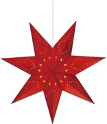 Czerwona świąteczna wisząca dekoracja świetlna Saturnus – Markslöjd