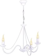 Żyrandol świecznikowy biały-industrialny w stylu retro-świecznik-Bartez Wh 3