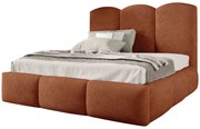 Pomarańczowe tapicerowane łóżko chmurka 5 rozmiarów N0-K28