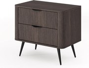 Stolik nocny, dąb Dunin w połączeniu z czernią, 63,2 x 55,3 x 38 cm