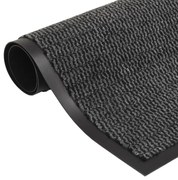 Antracytowa prostokątna wycieraczka przed drzwi 80 x 120 cm N5-N87