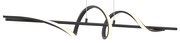 Designerska lampa wisząca czarna 110 cm z wbudowanymi diodami LED z 3-stopniową regulacją ściemniania - WokkelDesignerski Oswietlenie wewnetrzne