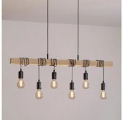 Eglo 43513 - Żyrandol na lince TOWNSHEND 6xE27/60W/230V