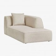 Moduł Chaise Longue Prawy Do Modułowej Sofy Tapicerowanej Cardea Bukla Kremowy Beż - Sklum