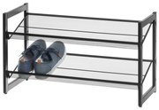 Metalowy stojak na buty MIMMI, 2 poziomy, 74 cm