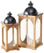 Lampiony do użytku wewnętrznego MELIRA, 2 szt, wys. 50-61 cm