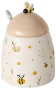Pojemnik ceramiczny z pokrywką i łyżeczką HONEY, 445 ml