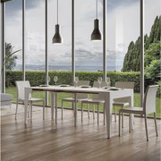 Konsola rozkładana 90x42/302 cm Isotta Frassino biała