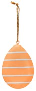 Wiszące metalowe jajko PASTEL EGG - różne kolory Kolor: Pomarańczowy