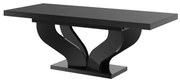 Stół VIVA 160(256)x89 czarny połysk rozkładany HUBERTUS