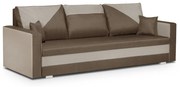 Kanapa sofa 3 os z funkcją spania ASTO1 Brązowy/Beżowy