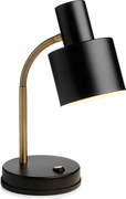 Halo Design 746927 - Lampa stołowa VOGUE 1xE27/40W/230V czarna/mosiądz