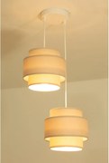 Brilagi - Żyrandol na lince RESNA 2xE27/60W/230V, średnica 30 cm, beżowy