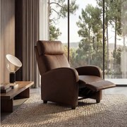 Fotel relaksacyjny Dallas,  brązowy