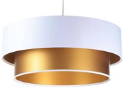 Złoto-biała lampa wisząca w stylu glamour - 5X S420 B9-R29