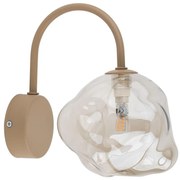 Kinkiet LAVA 1xG9/8W/230V beżowy/przydymiony beżowy