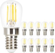 NETTLIFE Zestaw 10 żarówek LED E14 ST25 ciepły biały 2700K 4W zamiennik żarówek do lampy vintage 40W retro nostalgiczna lampa z żarnikiem szklanym