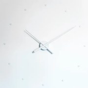 Designowy zegar ścienny NOMON OJ, 80 cm, biały
