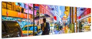 Obraz - Miasto w neonowym blasku (170x50 cm)