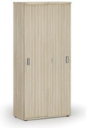 Szafa z drzwiami przesuwnymi PRIMO WOOD, 800 x 420 x 1781 mm, dąb naturalny
