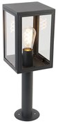 Lampa ogrodowa słupkowa szara 50 cm IP44 - Sutton