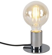 Nowoczesna lampa stołowa chrom - Facil