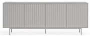 Szara niska komoda 211x80 cm Sierra – Teulat