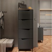 Wózek na buty antracyt/artisan 60x38x167.4 marelle