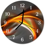 Zegar szklany okrągły Abstrakcja