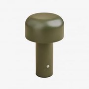 Bezprzewodowa Lampa Stołowa Led Z Żelaza Loentia Intensywny Verde Olive - Sklum