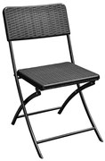 KRZESŁO CATERINGOWE SKŁADANE VIVID W KOLORZE CZARNYM