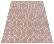 Dywan nowoczesny Efor geometria różowy 200 cm x 290 cm