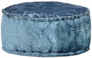 Niebieska pufa tapicerowana do salonu H2-D43