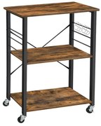 Wózek serwisowy na kółkach 60x40x84 cm